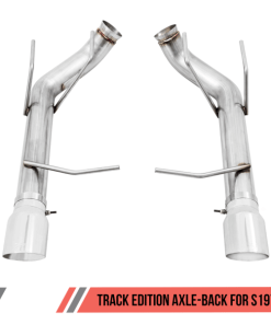 Alternative view of AWE Tuning S197 Mustang GT Axle-back Exhaust - Track Edition (Chrome Silver Tips)
