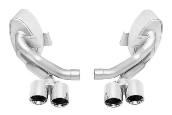SOUL 09-11 Porsche 997.2 Carrera Sport Side Mufflers - Polished Chrome Tips