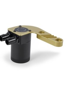 Alternative view of Mishimoto 15-20 BMW F8X M3/M4 Baffled Oil Catch Can - Austin Yellow