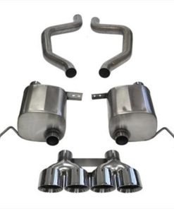 Corsa 2015 Corvette Z06 2.75in Axle Back Exhaust Polished Dual Rear Exit Quad 4.5in Tip (Sport)