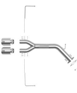 Alternative view of aFe Takeda 3in-2.5in 304 SS Axle-Back Exhaust w/Polished Tip 19-20 Hyundai Veloster I4-1.6L(t)