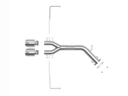 Alternative view of aFe Takeda 3in-2.5in 304 SS Axle-Back Exhaust w/Polished Tip 19-20 Hyundai Veloster I4-1.6L(t)