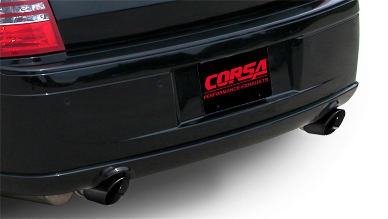 Corsa 05-10 Dodge Charger SRT-8 6.1L V8 Black Xtreme Cat-Back Exhaust - Image 3