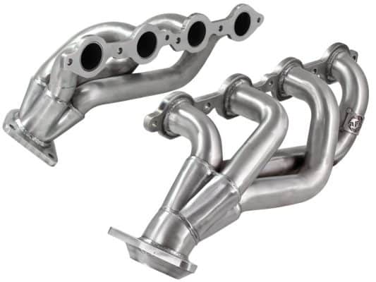 Alternative view of aFe Power Twisted Steel Headers 409 Stainless Steel 02-13 GM Silverado/Sierra 1500 V8 GMT800/GMT900