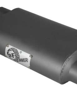 aFe Scorpion Replacement Alum Steel Muffler 2-1/2in In/Out Baffled Offset/Offset 13inL x10inW x4inH