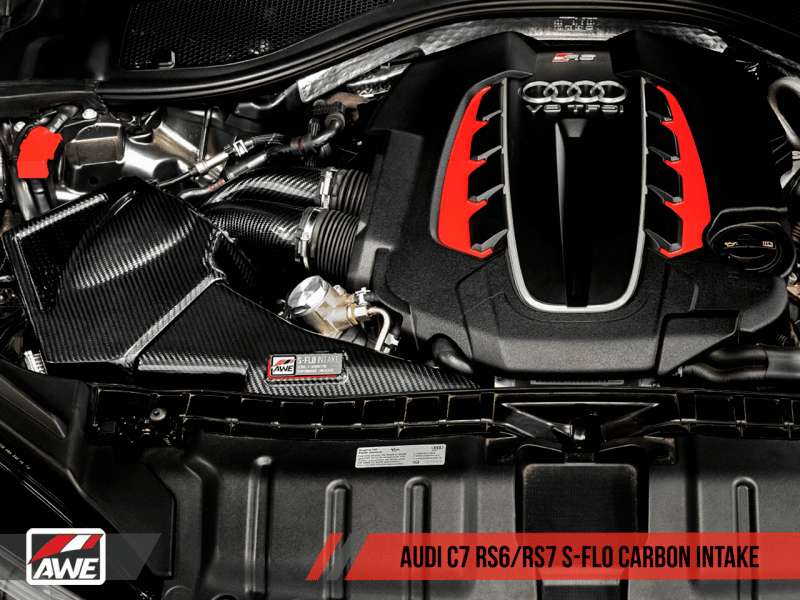 AWE Tuning Audi C7 RS6 / RS7 4.0T S-FLO Carbon Intake V2 - Image 12