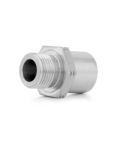 Alternative view of Mishimoto Stainless Steel Sandwich Plate Adapter, 3/4in -16UNF