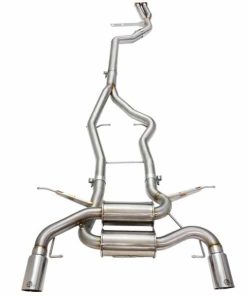 Alternative view of aFe MACHForce XP SS-304 Polish Tip 3.0in-2.5in Dia Cat Back Exhaust 11-13 BMW 335i (E90/E92) 3.0L