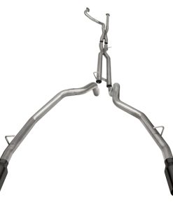 Alternative view of Corsa 21-22 Dodge Ram TRX Crew Cab Baja Catback Exhaust Dual Rear Black Tip