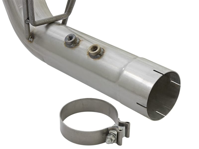 aFe ATLAS 4in DPF-Back Alum Steel Exhaust System w/Dual Exit Black Tip 2017 GM Duramax 6.6L (td) - Image 5