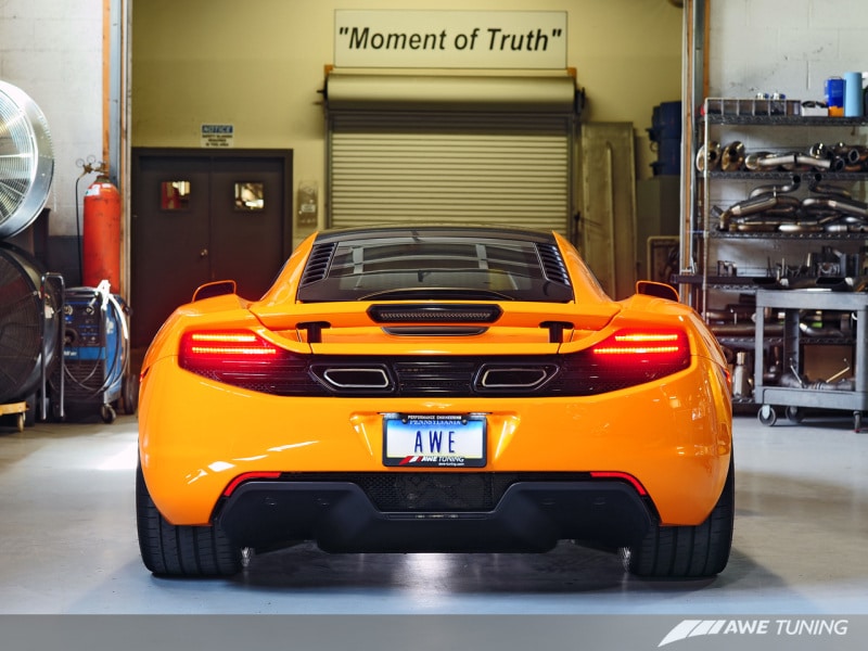 AWE Tuning McLaren MP4-12C Performance Exhaust - Machined Tips - Image 6