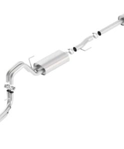 Borla 15-17 Ford F-150 2.7/3.5L V6 / 5.0 V8 2/4WD Black Chrome Angle-Cut Side Exit Catback Exhaust