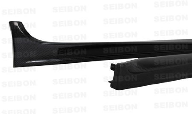 Seibon 08-09 Mitsubishi Evo X OEM-style Carbon Fiber Side Skirts - Image 4