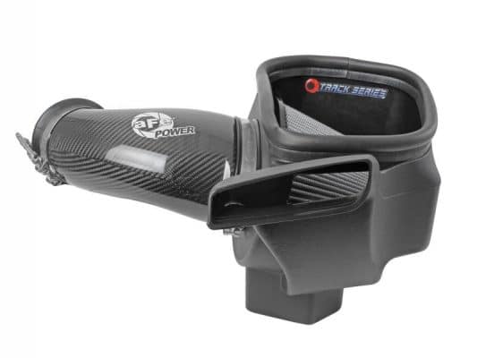 Alternative view of aFe 12-21 Jeep Grand Cherokee 6.4L Track Series Carbon Fiber Cold Air Intake w/Pro Dry S Filter