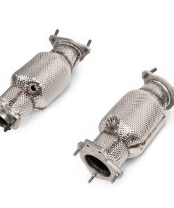 Akrapovic 2020+ Chevrolet Corvette C8 Link Pipe Set w/Catalytic Converter (SS)