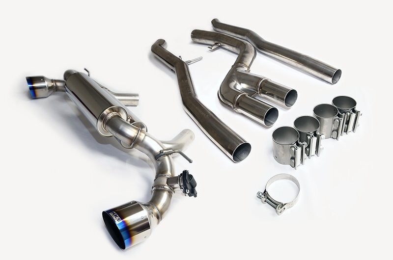 HKS 2019+ Toyota GR Supra w/o OPF Dual Hi-Power Titanium Tip Catback Exhaust - Image 2