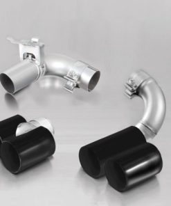 Remus 2012 BMW 3 Series F30 Black Chrome 76mm Straight Cut Tail Pipe Set