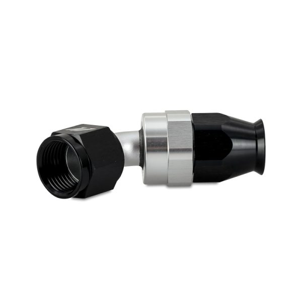 Alternative view of Mishimoto Aluminum PTFE -8AN 45 Degree Fitting Black