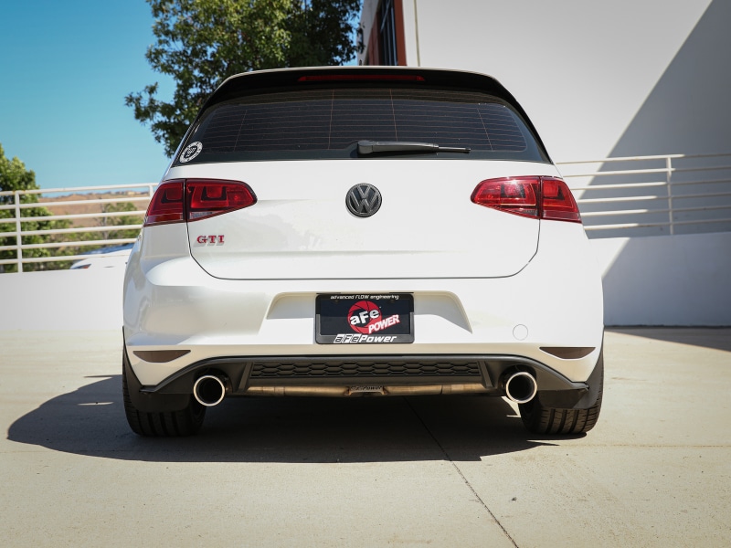 aFe MACHForce XP 3in-2.5in SS Exhaust Cat-Back 15-17 Volkswagen GTI (MKVII) L4-2.0L (t) - Polished - Image 3