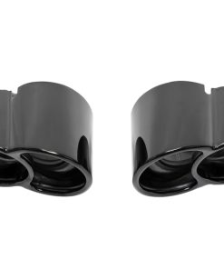 SOUL 00-05 Porsche 996 Turbo X-50 Style Bolt-On Tips - Black Chrome