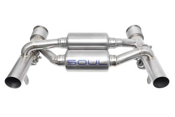 SOUL 17-19 Lamborghini Huracan LP 640-4 Performante Titanium Valved Exhaust (Raw Finish)