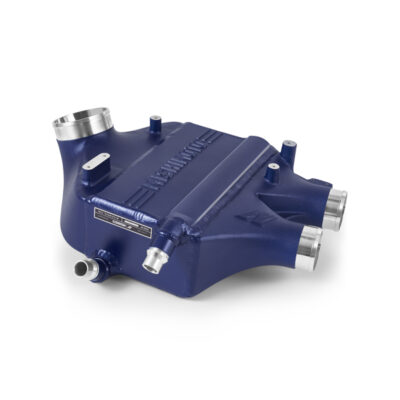 Alternative view of Mishimoto 15-20 BMW F8X M3/M4 Performance Air-to-Water Intercooler Power Pack - Frozen Dark Blue