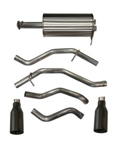 Corsa 2019 Ram 1500 5.7L Crew Cab w/ 57in or 76in Bed Cat-Back Dual Rr Exit 5in Blk Cerakote Tips