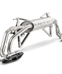 Alternative view of Akrapovic 16-17 Audi R8 5.2 FSI Coupe/Spyder Slip-On Line (Titanium) w/ Carbon Titanium Tips