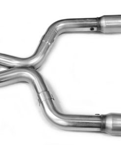 Alternative view of Kooks 11-14 Ford Shelby GT500 5.4L / 5.8L 4V 3in x 2 3/4in OEM GREEN Cat SS X-Pipe Kooks HDR Req