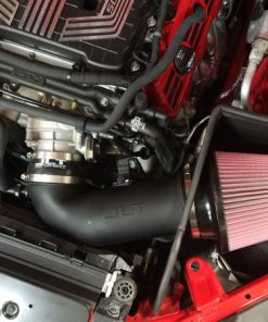 JLT 17-19 Chevrolet Camaro ZL1 Black Textured Big Air Intake Kit w/Red Filter