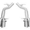 SOUL 11-16 BMW F10 M5 Resonated Muffler Bypass Exhaust - 3.5in Slash Cut Tips - (Signature Satin)