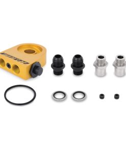 Alternative view of Mishimoto Universal Thermostatic 25 Row Oil Cooler Kit (Black Cooler)