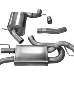 Corsa 10-14 Volkswagen GTI Mk6 Black Touring 3.0in Cat-Back Dual Rear Exit Polished Pro-Series Tips