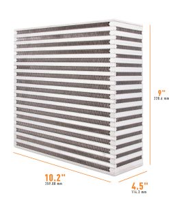 Mishimoto Universal Air-to-Air Intercooler Core - 10.2in / 9in / 4.5in