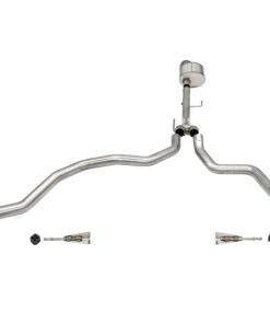 Corsa 2021-2022 Ford F-150 Regular Cab/6.5in Bed 5.0L V8 Xtreme Cat-Back Dual Rear Exit-Black PVD