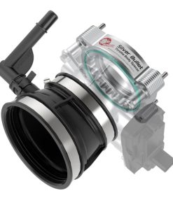 Alternative view of aFe 2020 Vette C8 Silver Bullet Aluminum Throttle Body Spacer Works w/ Factory Intake Only - Silver