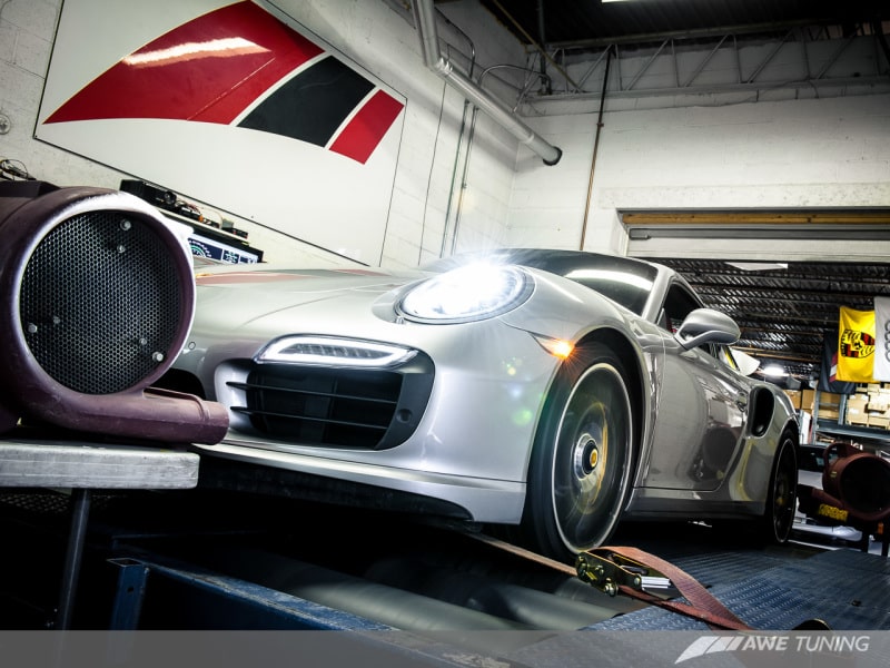 AWE Tuning Porsche 991.1 Turbo Performance Exhaust and High-Flow Cats - For OE Tips - Image 4