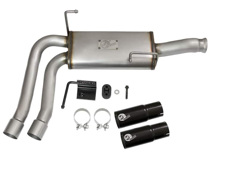 aFe Rebel Series CB Middle-Side Exit SS Exhaust w/ Black Tips 09-16 GM Silverado/Sierra V6/V8 - Image 8