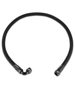 Mishimoto 6Ft Stainless Steel Braided Hose w/ -10AN Straight/90 Fittings - Black
