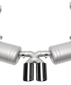 SOUL 05-08 Porsche 987.1 Cayman / Boxster Performance Exhaust - Black Chrome Double Wall Tips
