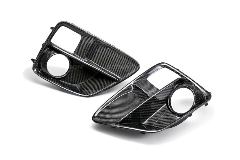 Seibon 15-17 Subaru Impreza WRX/STi Carbon Fiber Fog Light Surrounds (pair) - Image 2