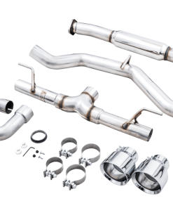 Alternative view of AWE Subaru BRZ/ Toyota GR86/ Toyota 86 Track Edition Cat-Back Exhaust- Chrome Silver Tips