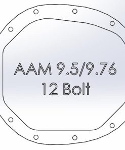 Alternative view of aFe Street Series Rear Differential Cover Raw 14-19 Chevrolet Silverado V8 4.3L / 5.3L / 6.2L