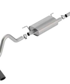 Borla 16-18 Toyota Tacoma 3.5L AT 4DR CC Short Bed S-Type SS Catback Exhaust - Black Chrome Tip