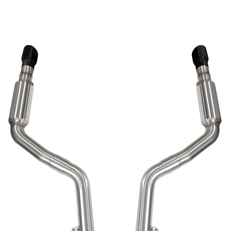 Kooks 2015+ Dodge Charger 3in OEM Style Cat-Back Exhaust w/ 4in Black Slash Cut Tips - Image 2