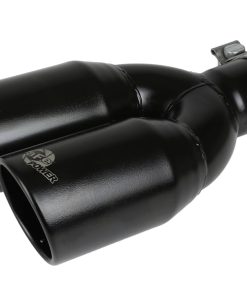 MACH Force-Xp 409 Stainless Steel Clamp-on Exhaust Tip 2.5in Inlet 3.5in Outlet - Black