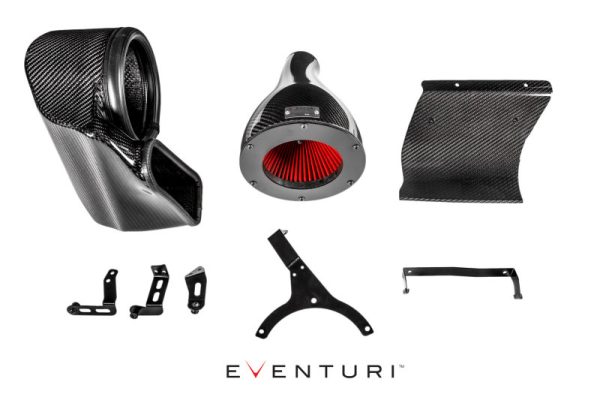 Alternative view of Eventuri Audi B9 S5/S4 - Black Carbon Intake