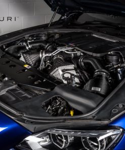Alternative view of Eventuri BMW F1X M6 - Black Carbon Intake w/ Black Tubes