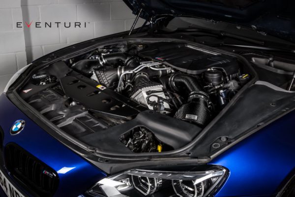 Alternative view of Eventuri BMW F1X M6 - Black Carbon Intake w/ Black Tubes