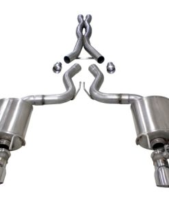 Corsa 2018+ Ford Mustang GT Fastback 5.0L 3in Cat-Back System Dual Rear Exit w/ 4in Polished Tips